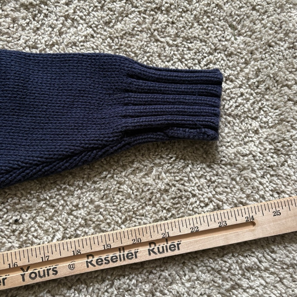 Vintage Polo Ralph Lauren Sweater Womens XL Blue American Flag USA Knit 90s - Picture 5 of 7